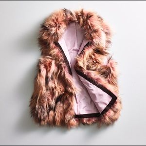 Natural winter Fur Vest